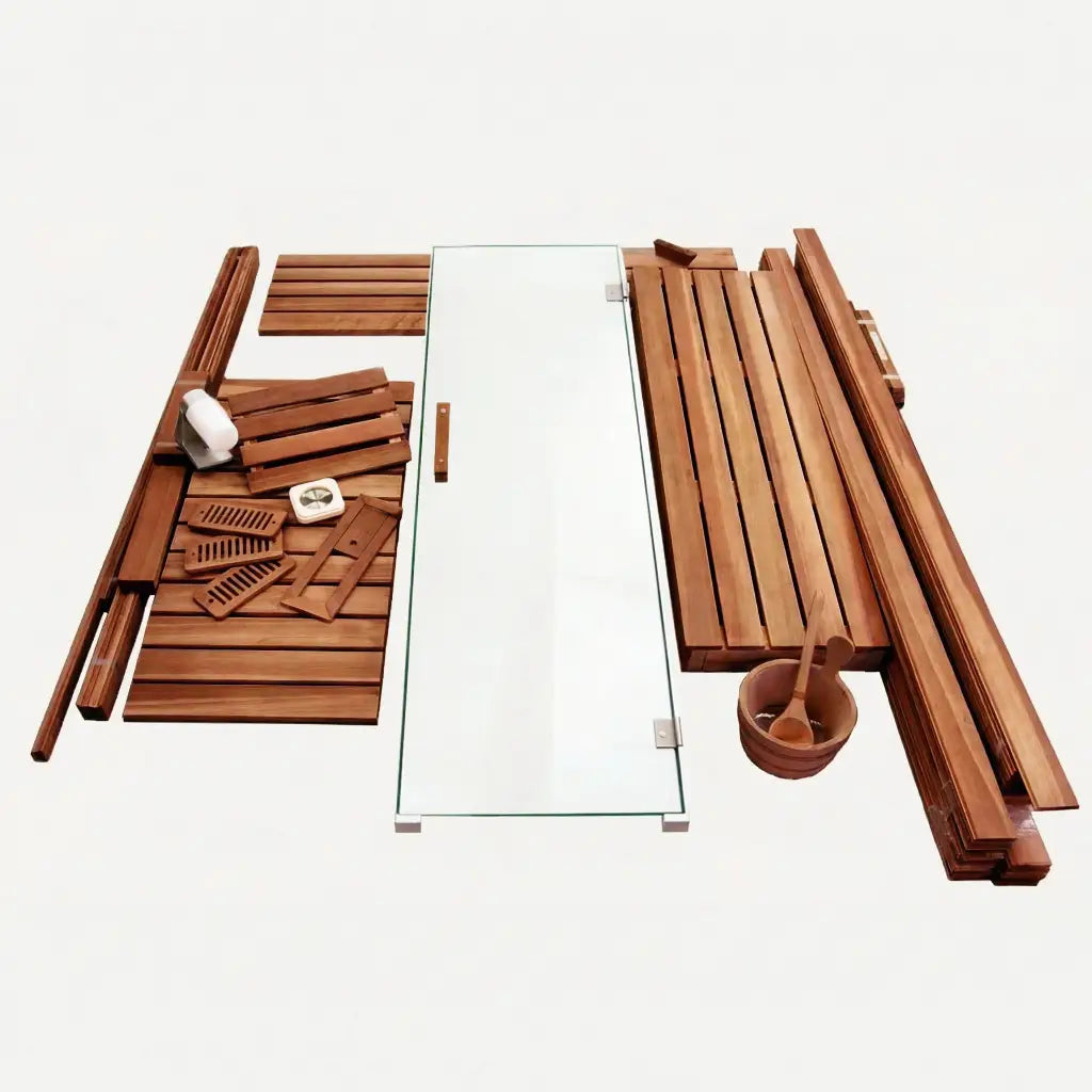 Custom Indoor Sauna Room - 4' x 4' x 8' - Finnish Sauna Builders